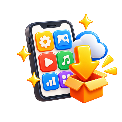 Ícone de Downloads e App do Entregador